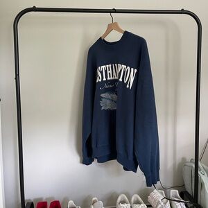 Abercrombie Oversized Graphic Crew Sweatshirt - size XL